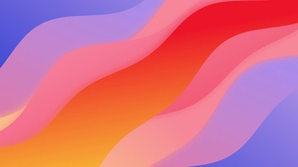 abstract colorful gradient background with waves 4k seamless loop - Powered by Adobe