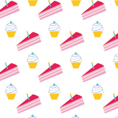 Bakery,Cakes,dessert cute pattern. Doodle .Vintage food icons,sweet elements background for menu,cafe shop.Flat hand drawn vintage set.Bakery,Cakes,dessert,pastries.Backdrop,wallpaper
