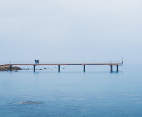 Obraz premium people on a pier