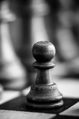 Pièces de jeu d'échecs reine noire - Jeu  de stratégie en bois