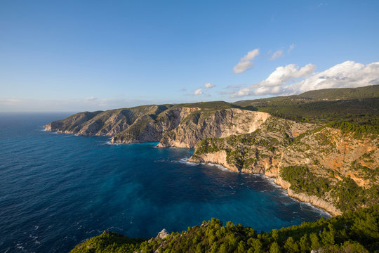 Cliffs in Nothern side of Zakynthos island