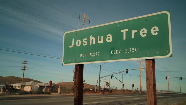 City of Joshua Tree California Welcome Sign