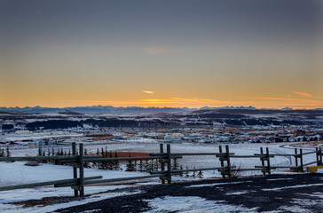 Fototapeta na wymiar Rocky Mountain Sunset