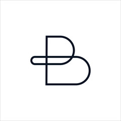 Letter B logo, Vector Art minimalist, flat, Concepts, Abstract, Company logos, Multi colors, Brilliant concept for business startups, Variations of B, Letter B Explorations, Lineart Vectors