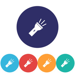 Flashlight vector icon , lorem ipsum Flat design