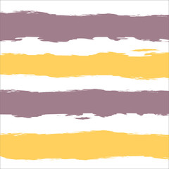 Vector pattern with horizontal dry brush stripes/ Colorful hand drawn texture/ Abstract vintage background