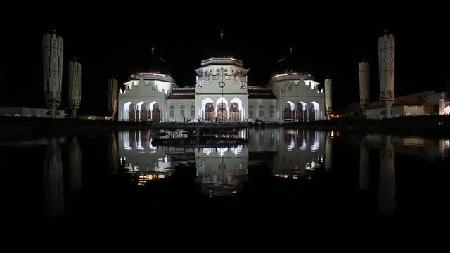 Baiturrahman Grand Mosque is a Mosque located in the center of Banda Aceh city, Aceh Province, Indonesia