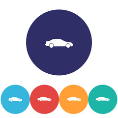 Car vector icon , lorem ipsum Flat design