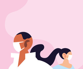 delivery couple wearing face mask