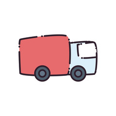 truck flat style icon vector design