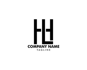 Initial Letter HL Design Logo