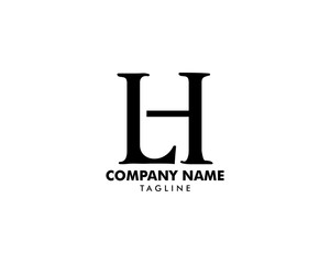 Initial Letter HL Design Logo