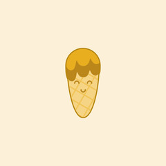 vector illustration of an ice cream