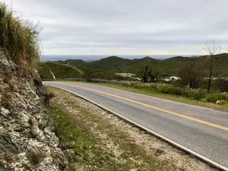 Route in the Cordoba mountains. Natural landscape, beautiful view.