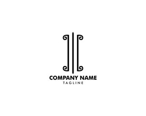 Pillar Logo Vector Template Illustration Design