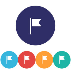 Flag vector icon , lorem ipsum Flat design
