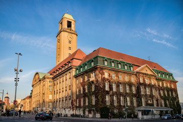Fototapeta na wymiar berlin, deutschland - historisches rathaus spandau
