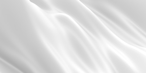 Fototapeta premium White abstract liquid wavy background
