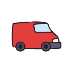 truck flat style icon vector design