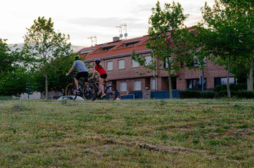 Bikes in the park