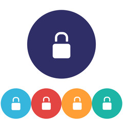 Lock - vector icon , lorem ipsum Flat design