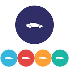 Car vector icon , lorem ipsum Flat design