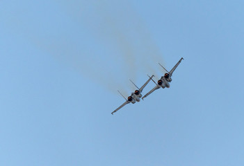 Moscow Russia Zhukovsky Airfield 31 August 2019: Aerobatic teams 
