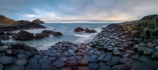 Giants Causeway at sunrise - Powered by Adobe