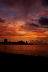 Havana skyline at sunset