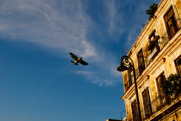 Small airplane in havana