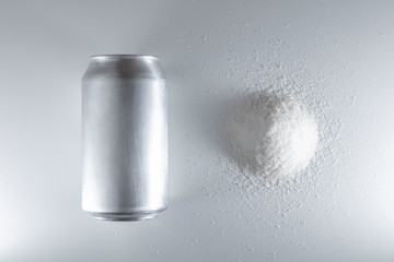 caned suda and sugar