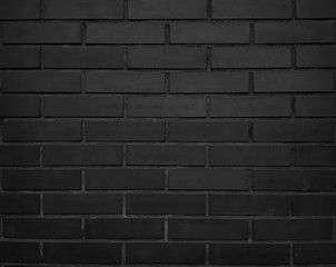 Background, texture gray, black brick wall. Dark brick wall for wallpaper