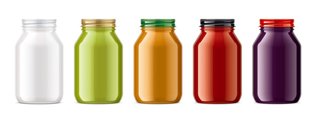 Set of Glasses Jars. 