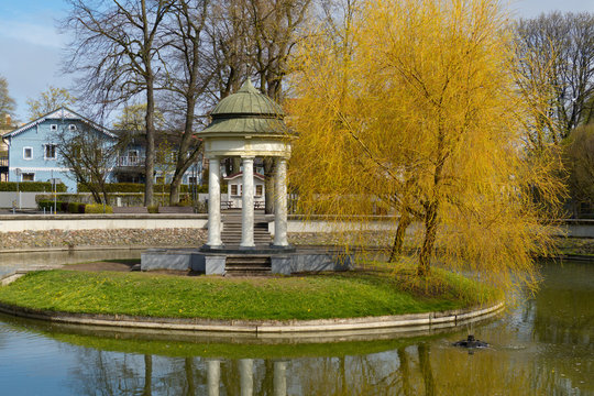 Tourist historical place in the city of Liepaja in Latvia.
Arbor on the island.