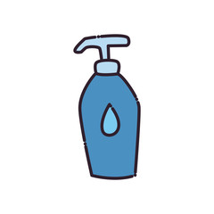 soap dispenser bottle flat style icon vector design