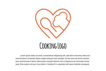 cooking logo illustration template
