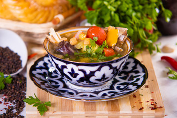 Oriental cuisine. Snack, appetizer, refreshment, entree/