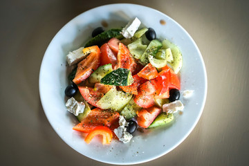 fresh vegetable salad