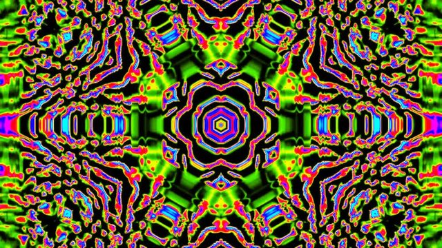 Abstract multicolor kaleidoscope background. Full-color kaleidoscope texture. Unique mandala design