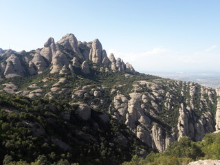 Fototapeta premium Montserrat Spain hiking mountain landscape 2017
