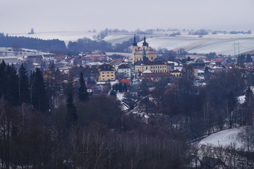 Fototapeta na wymiar city ​​of Bystré, Czech Republic