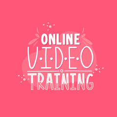 Video training text for internet education ads.