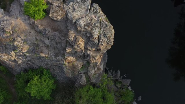 Stone canyon in the village of Buki, Cherkasy region, Ukraine