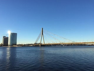 Riga in Lettland im Winter 2015