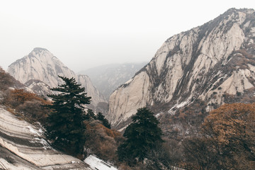 Fototapeta premium hua shan mountain view