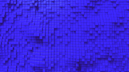 Cubic Undulate blue Background. Box Background. Abstract colorful cubes.