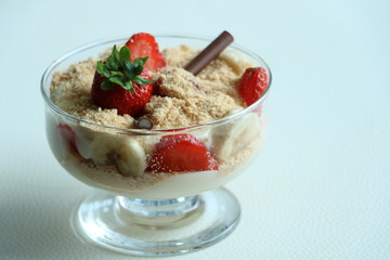 Erdbeer-Schokoladenpudding