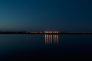 mar atardecer ciudad paisajes  bonitos

