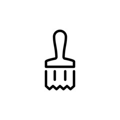 paint brush icon in line art style, From Working tools, Construction and Manufacturing icons, equipment icons