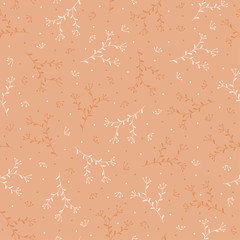 Seamless pattern with hand drawn flowers, vector illustration